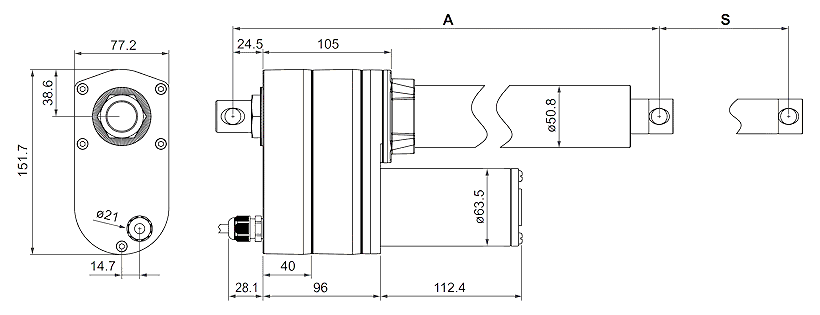 DSZY2-LT-POT-HS2 Massbild